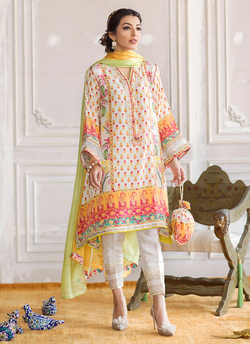 Dahlia Crepe Tunic And Silk Dupatta