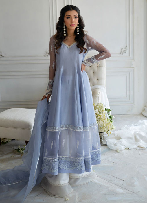 Feefee Periwinkle Kalidaar And dupatta