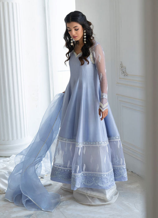 Feefee Periwinkle Kalidaar And dupatta