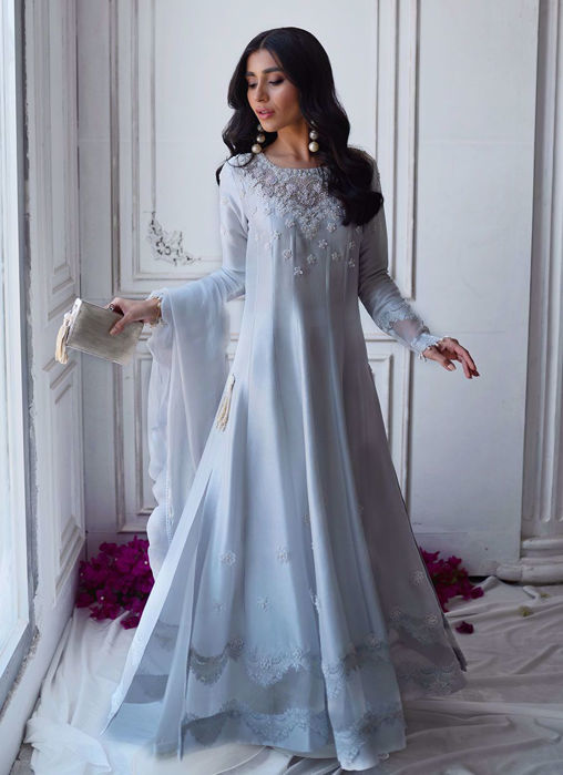 Picture of Silver Chloe Kalidaar And dupatta