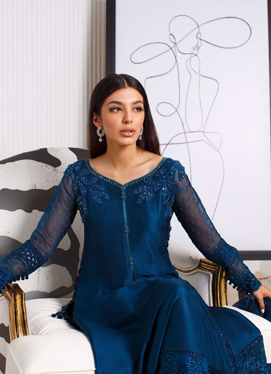 Sapphire Cutwork Shirt And Dupatta