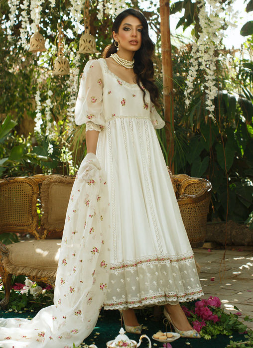 Ivory Rayna Kalidaar And Dupatta
