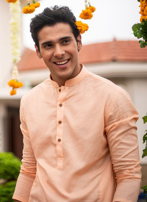Picture of Hussain Coral Kurta And Pajama