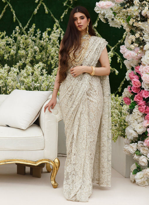 Picture of Rubina Silver Saree