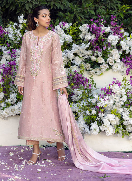 Willa Pink Shirt And Dupatta