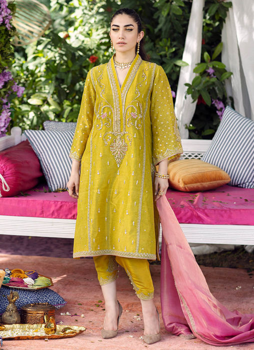 Brie Kiwi Shirt And Dupatta