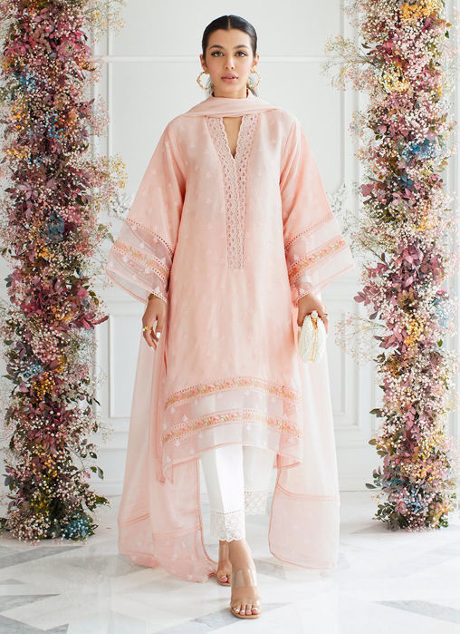 Picture of Raw Silk Cutwork Shalwar