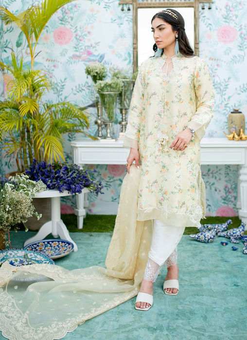 Marigold Shirt And Dupatta