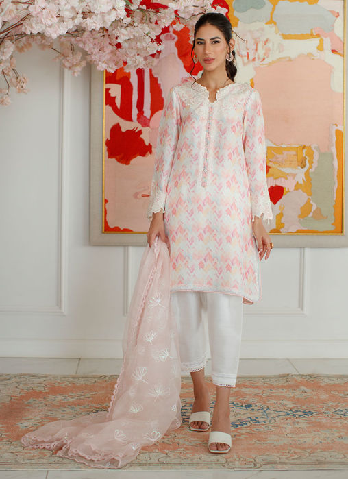 Picture of Ikat Mia Shirt And Dupatta
