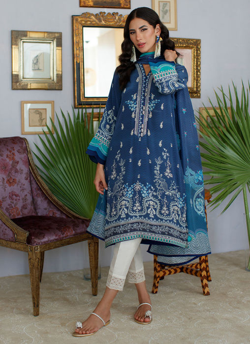 Aaliyah Midnight Shirt And Dupatta