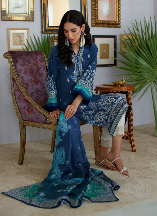 Aaliyah Midnight Shirt And Dupatta