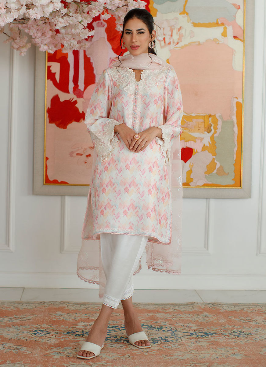 Ikat Mia Shirt And Dupatta