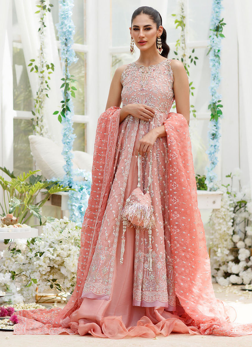 Chloe Coral Cutwork Kalidaar