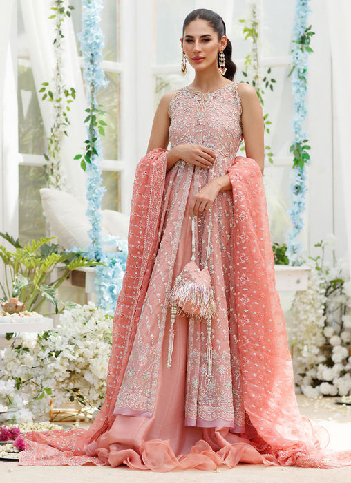 Chloe Coral Cutwork Kalidaar