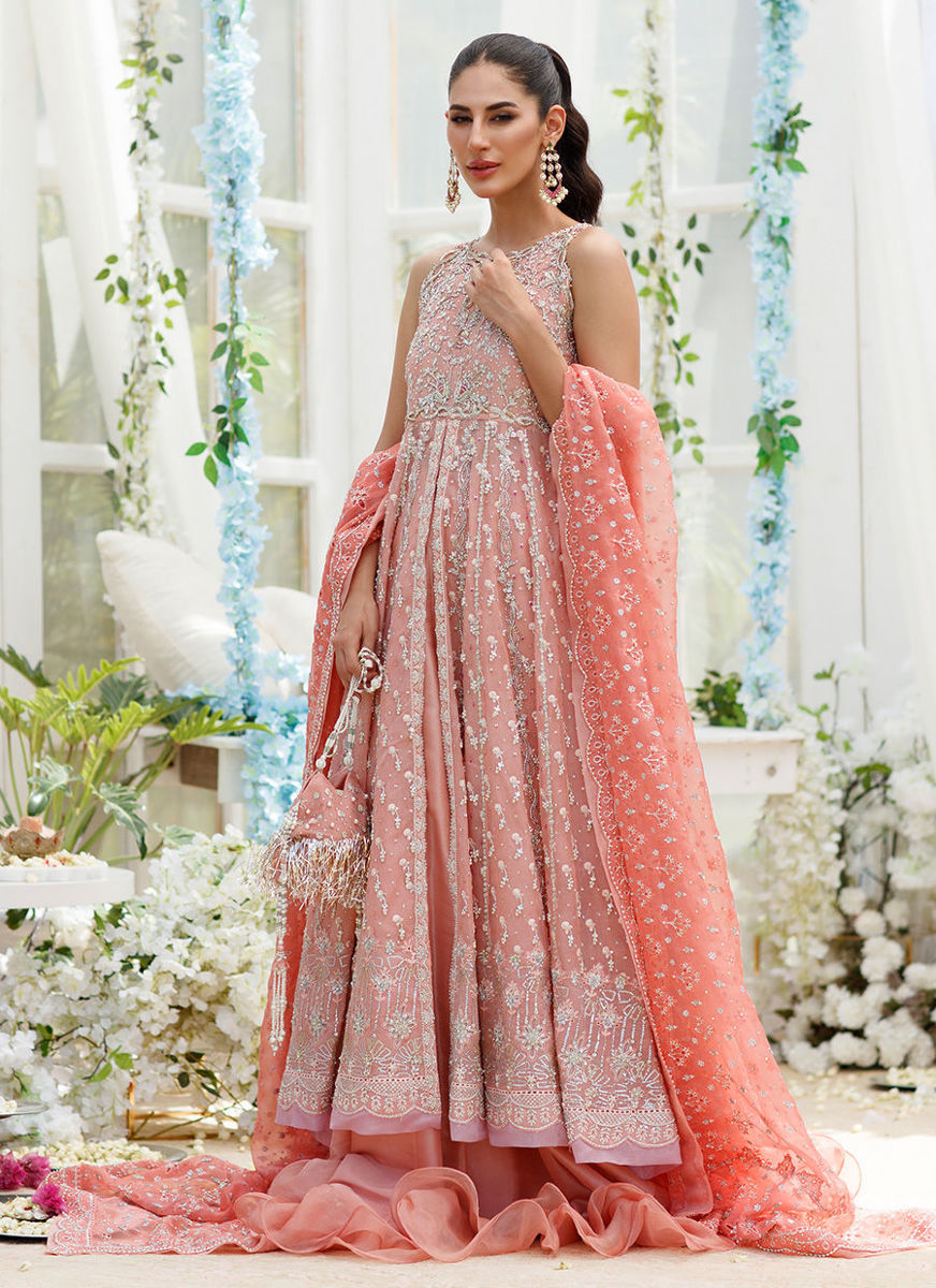 Chloe Coral Cutwork Kalidaar