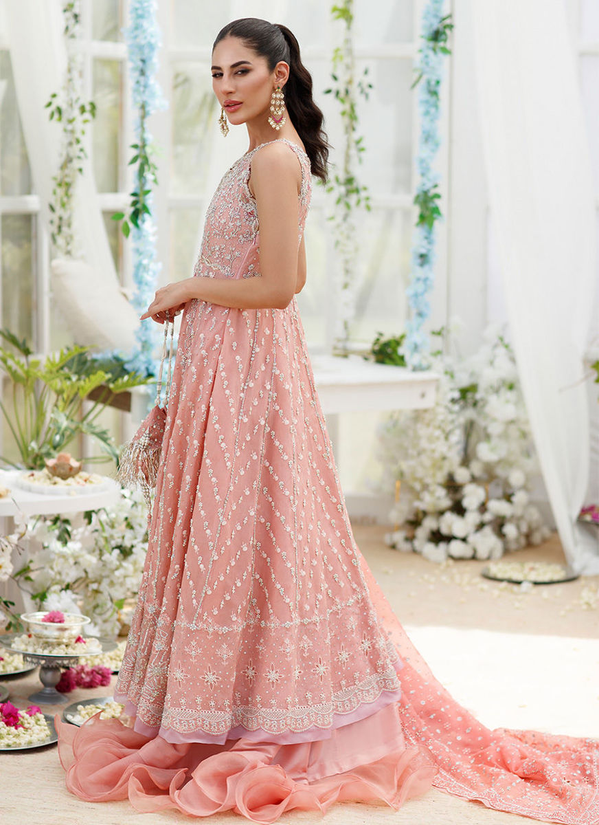 Chloe Coral Cutwork Kalidaar