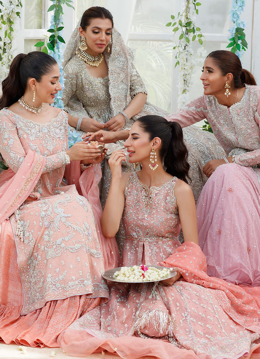 Chloe Coral Cutwork Kalidaar