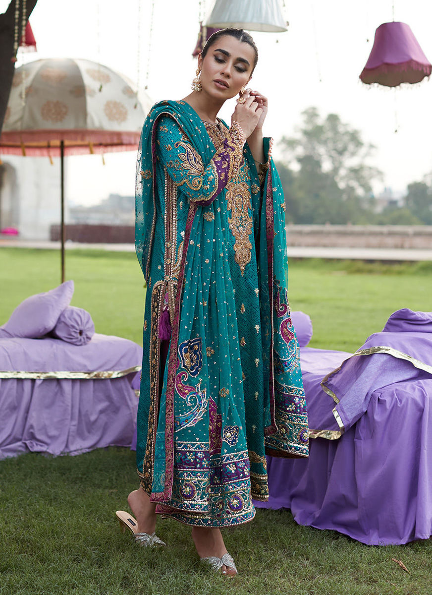 Sona Seagreen Mehndi Long Shirt