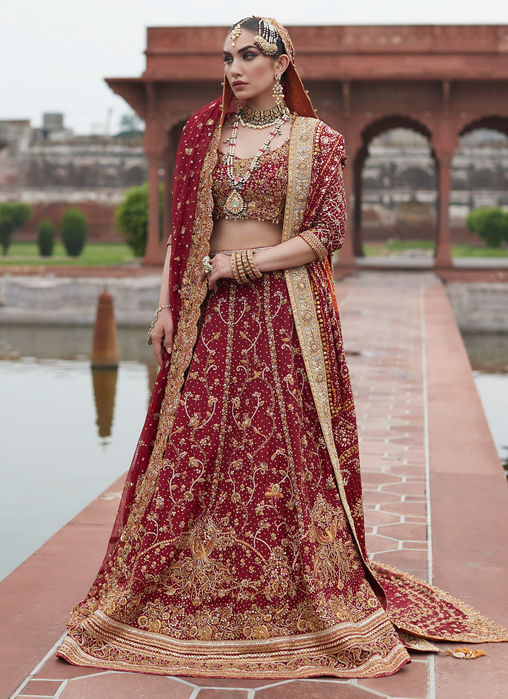 Picture of Dia Crimson Lehnga Choli Bridal