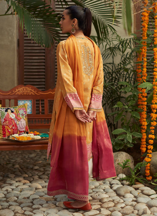 Gaia Mustard Shirt And Dupatta