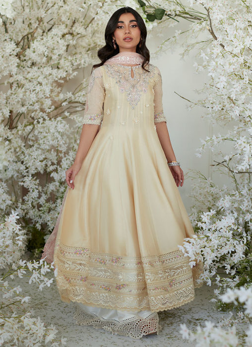 Pomello Lemon Kalidaar And Dupatta