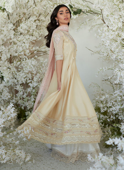 Pomello Lemon Kalidaar And Dupatta