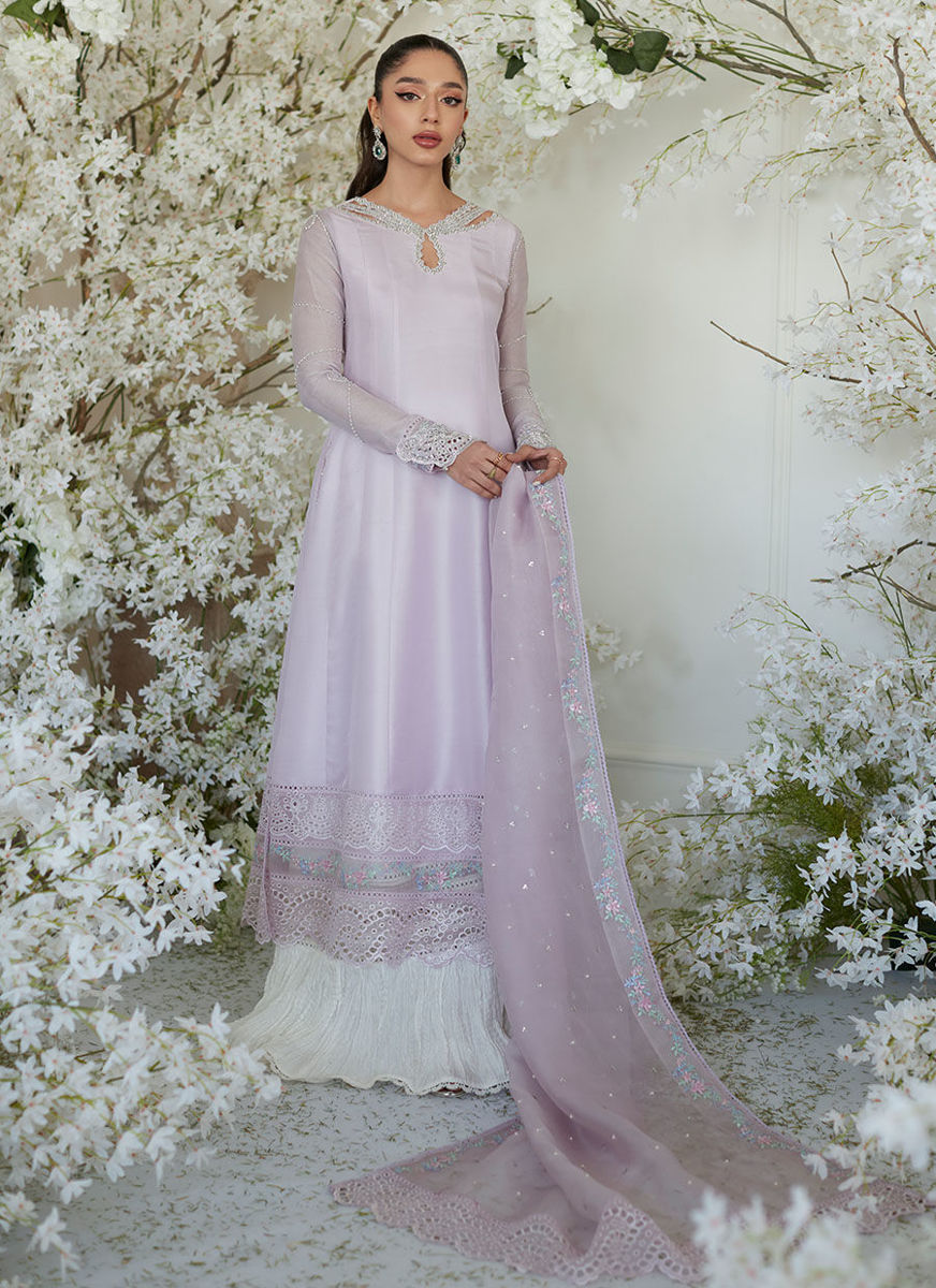 Peony Lilac Kalidaar And Dupatta