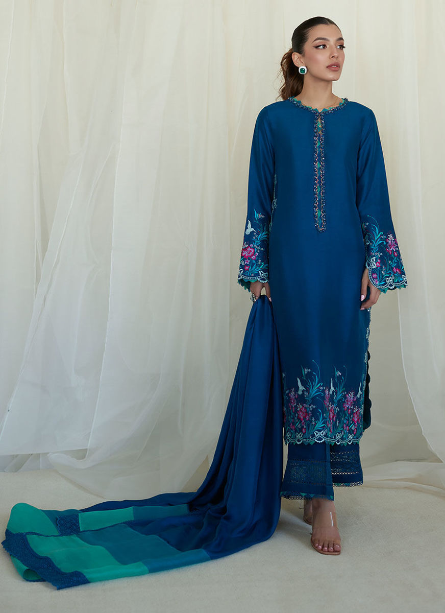 Lumira Teal Shirt And Dupatta