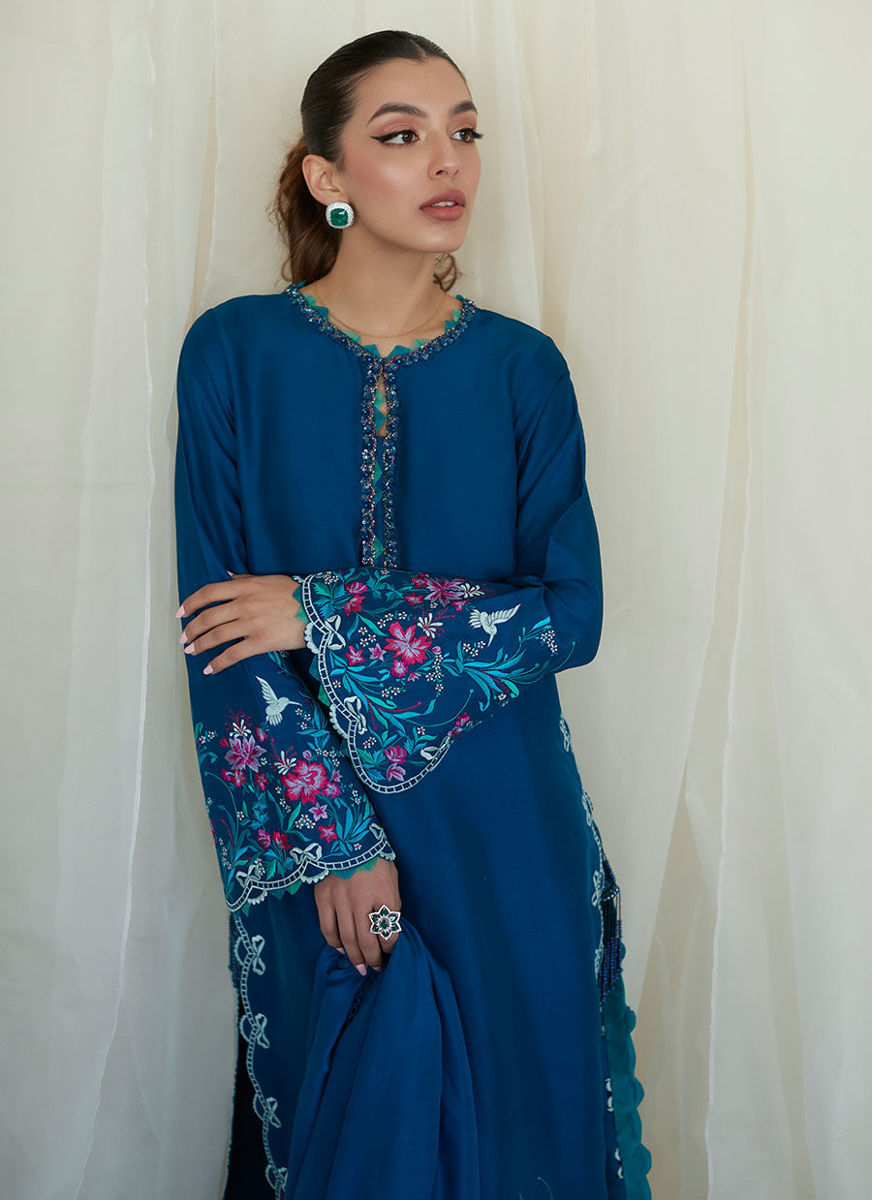 Lumira Teal Shirt And Dupatta