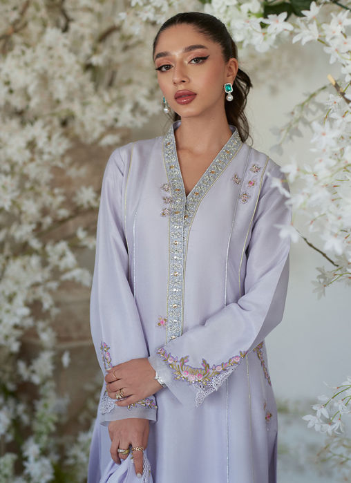 Willa Lilac Shirt And Dupatta