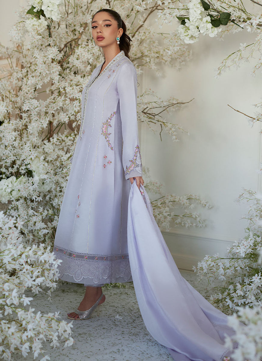 Willa Lilac Shirt And Dupatta