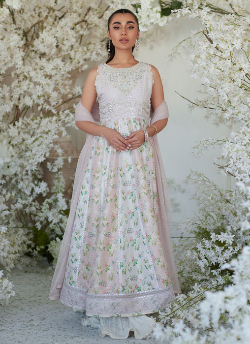 Neenee Pink Kalidaar And Dupatta