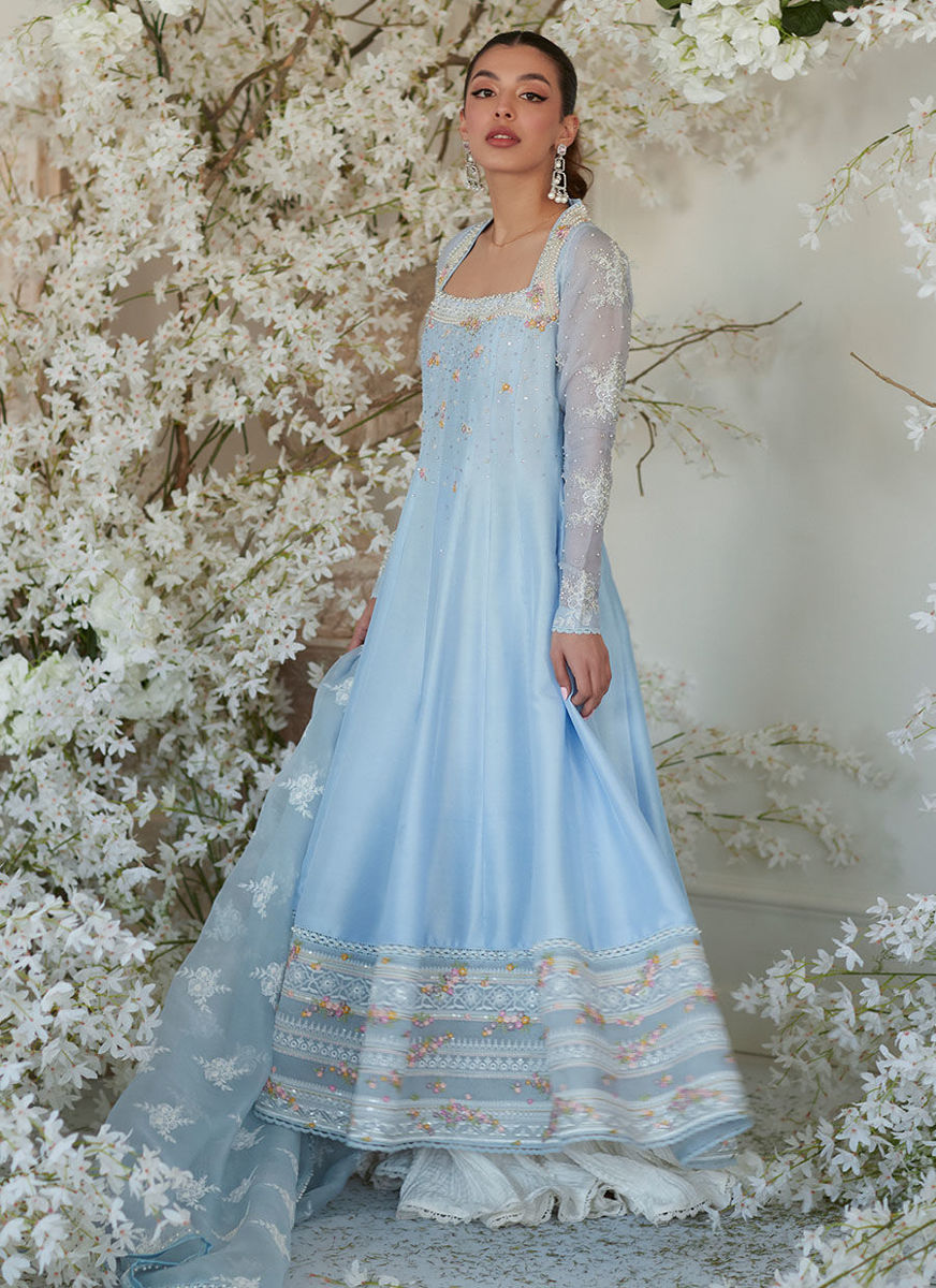 Nilla Kalidaar And Dupatta