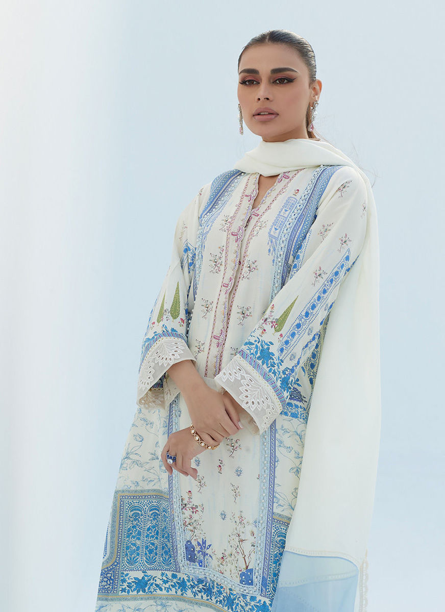 Erica Ivory Shirt And Dupatta