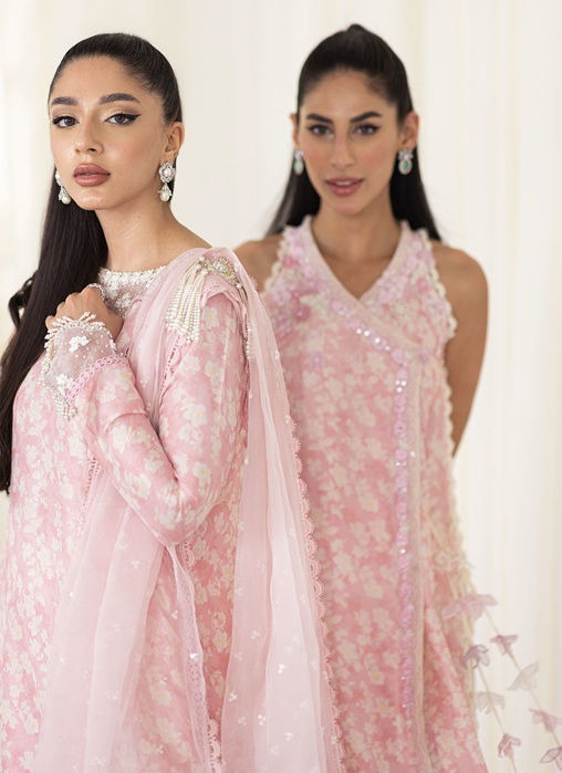 Olea Blush Silk Shirt And Pre-Draped Dupatta