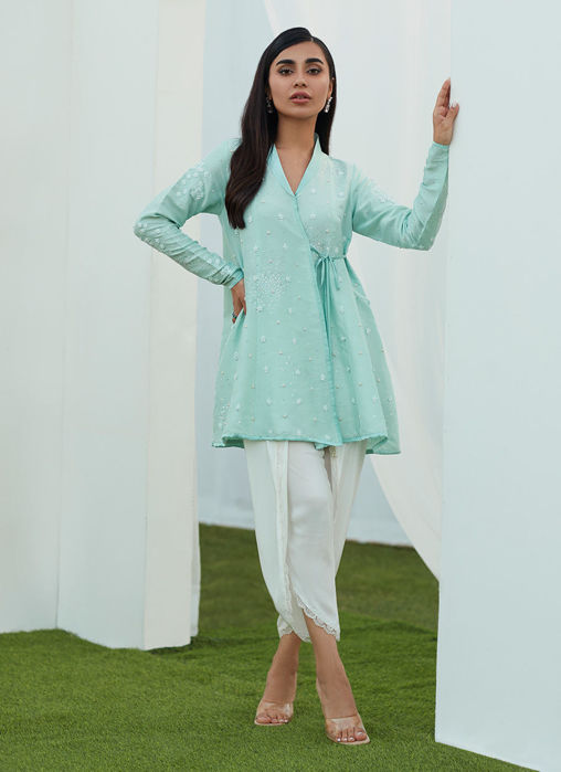 Picture of Evie Crepe Silk Tulip Shalwar