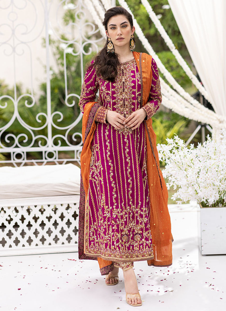 Azin Magenta Kurta