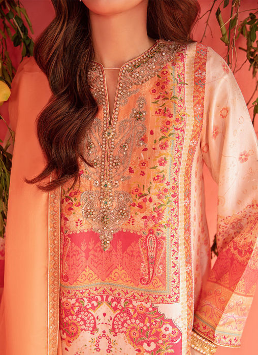 Nur Ivory Shirt And Dupatta