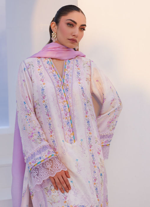 Heather Lavender Shirt And Dupatta
