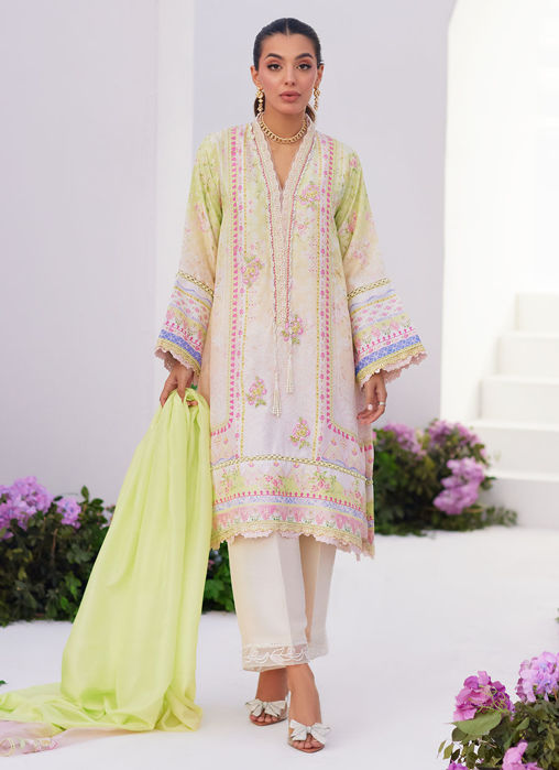 Picture of Pear Ombrè Shirt And Dupatta
