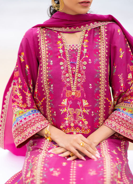 Aelia Magenta Kurta And Dupatta