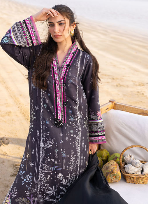 Suri Onyx Shirt And Dupatta