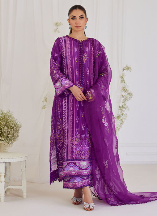Picture of Ligia Plum Shirt And Dupatta