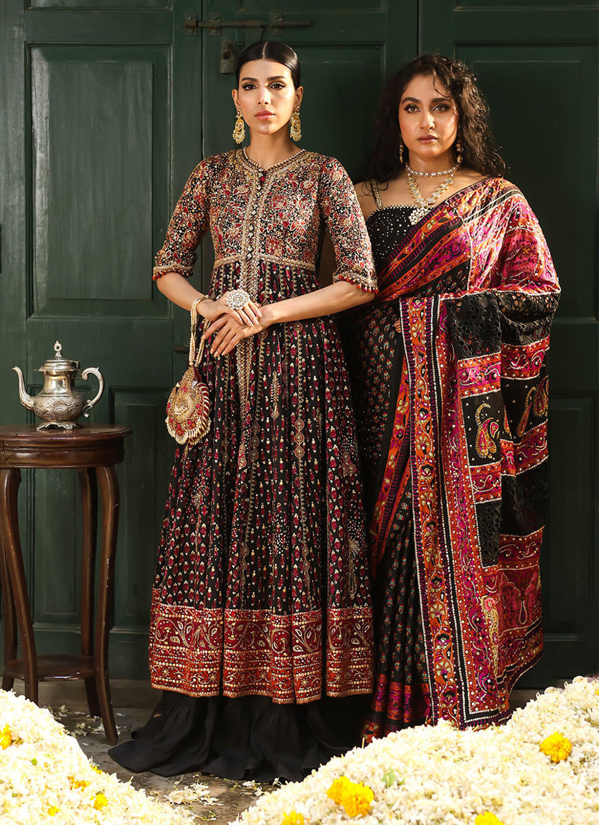 Ruthie Black Silk Saree