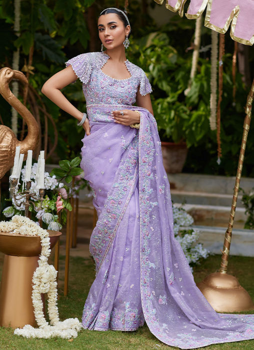 Picture of Sira Lavender Saree