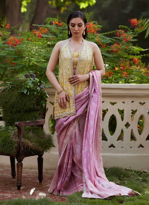 Iqala Saree, Blouse And Jacket