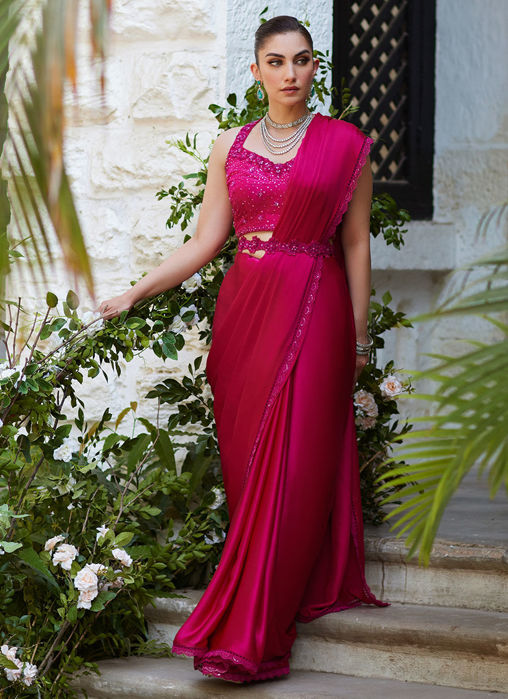 Picture of Vezeen Magenta Saree