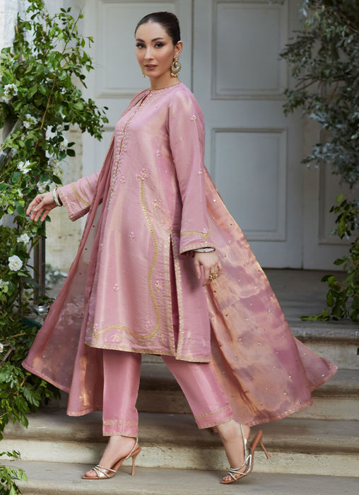 Cisel Pink Shirt And Dupatta