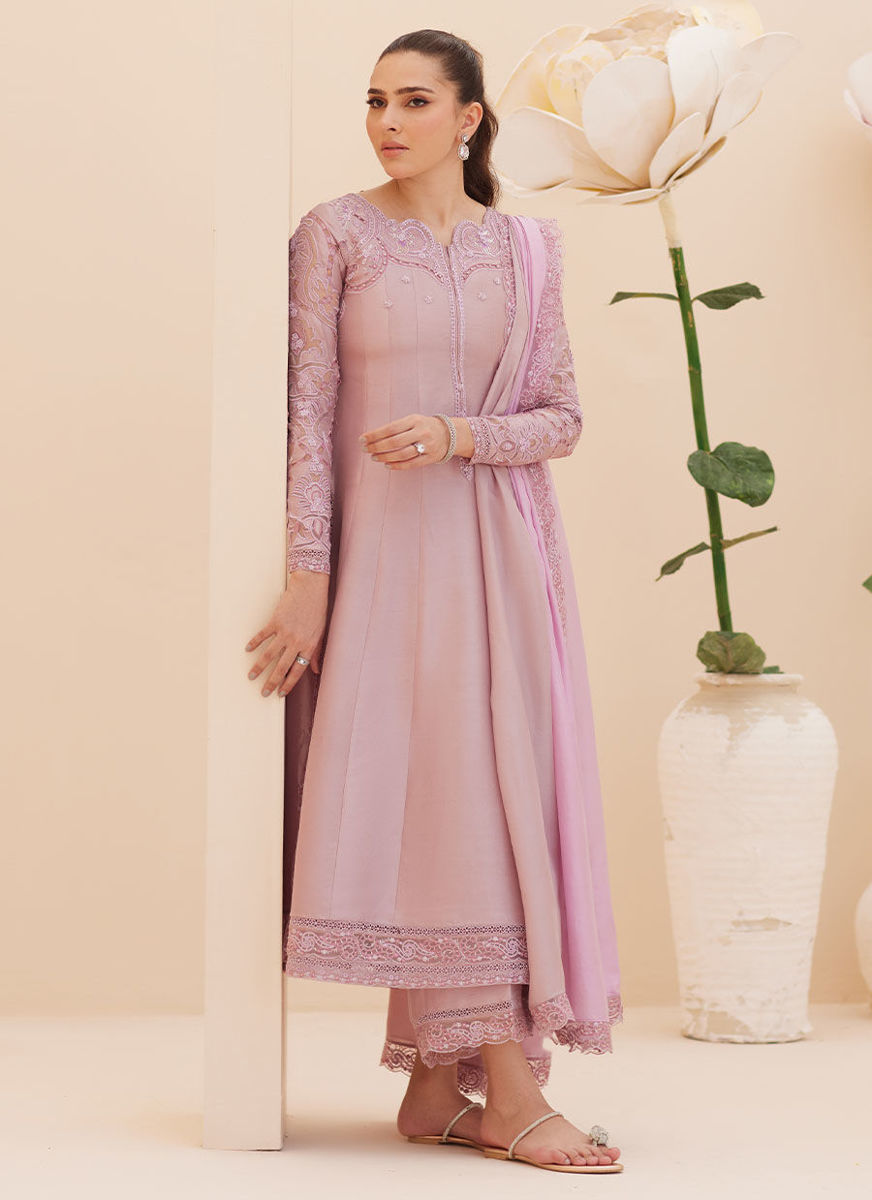 Moira Mauve Shirt And Dupatta