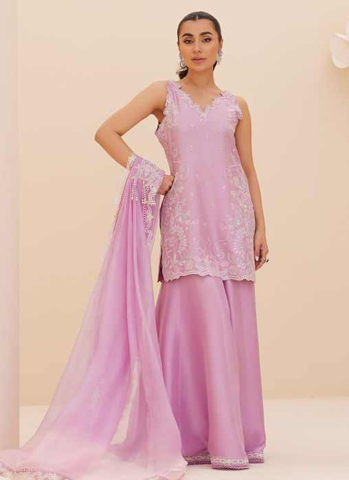 Lilliana Lilac Shirt And Dupatta